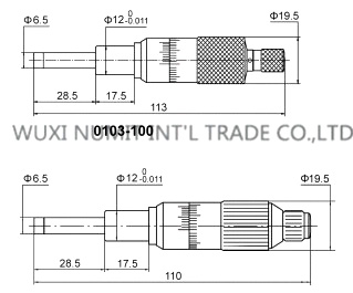 25mm No Parallax Inside Outside Digital Micrometer Head Used In Machine Tools/Micrometer Manufacturers